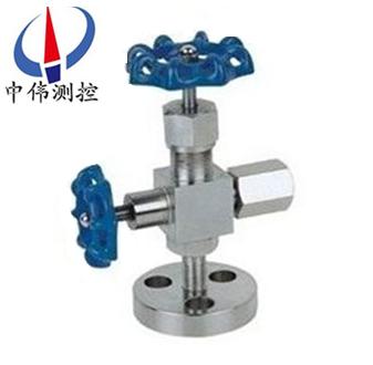 Flange pressure gauge globe valve